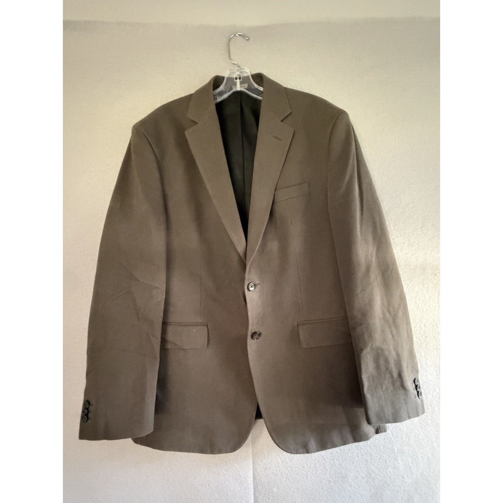Banana Republic Blazer Sport Coat Mens 44R Beige Cotton Classic Casual Jacket